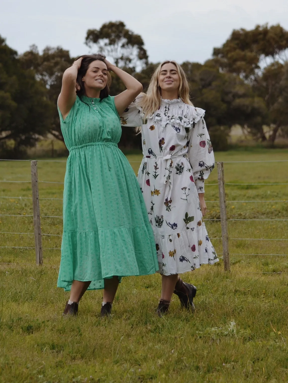 100% RECYCLED COTTON - CLOTHILDE DRESS GARDEN BOTANIC