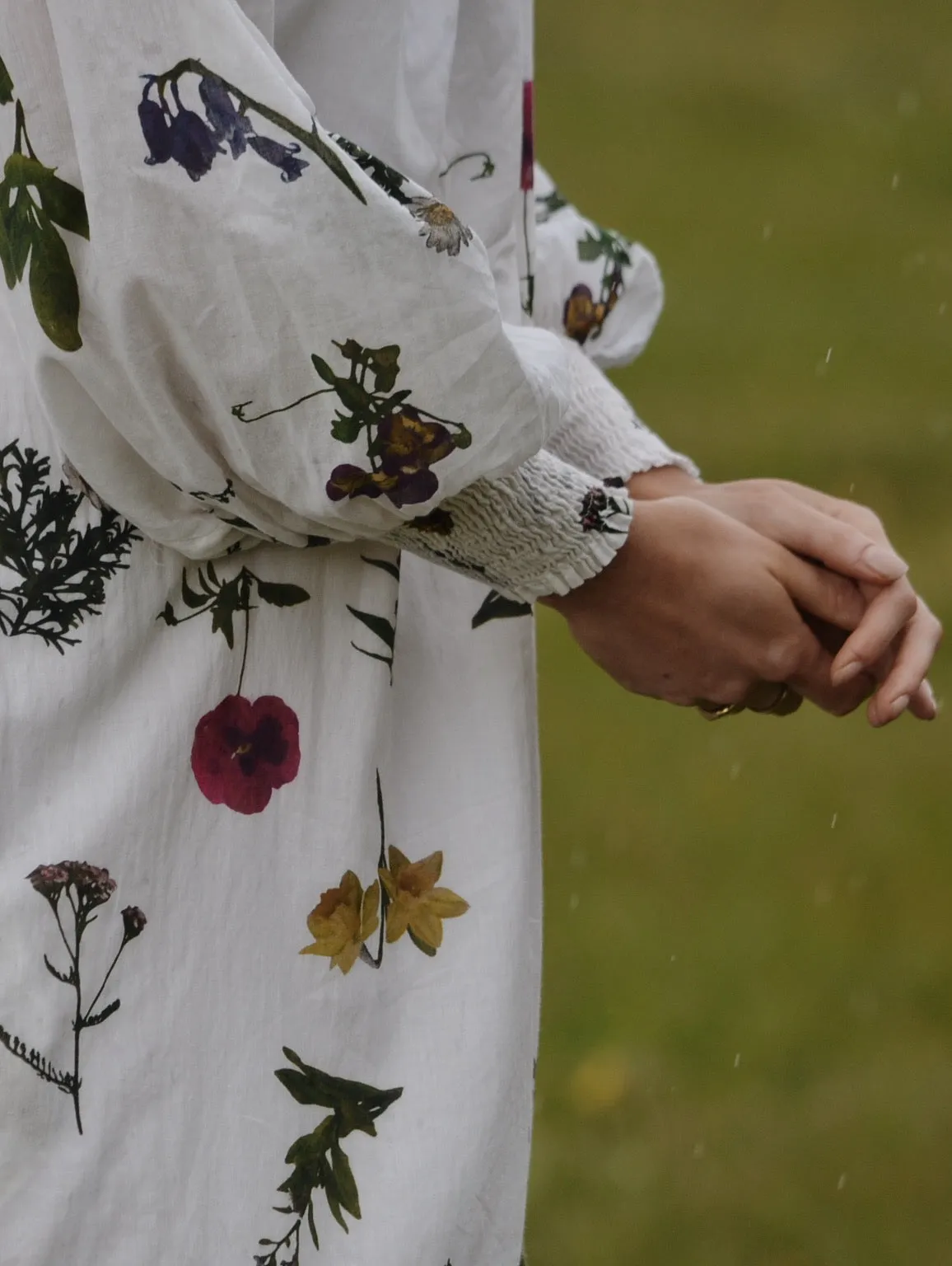 100% RECYCLED COTTON - CLOTHILDE DRESS GARDEN BOTANIC