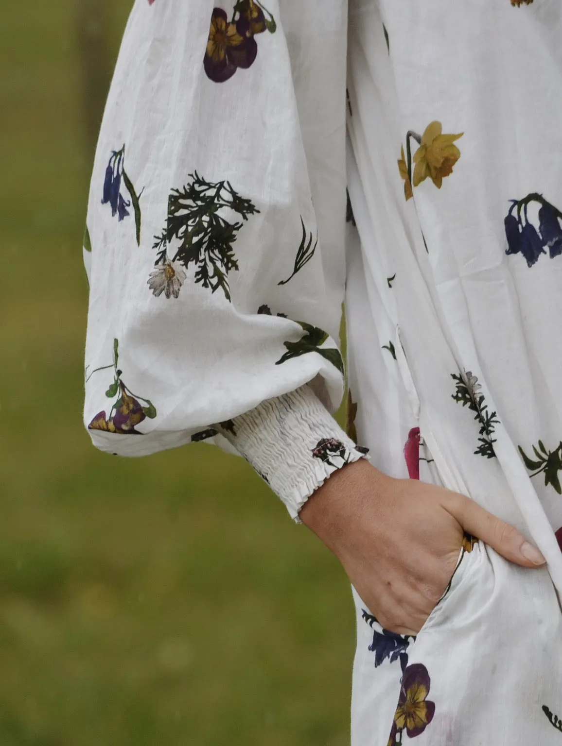 100% RECYCLED COTTON - CLOTHILDE DRESS GARDEN BOTANIC