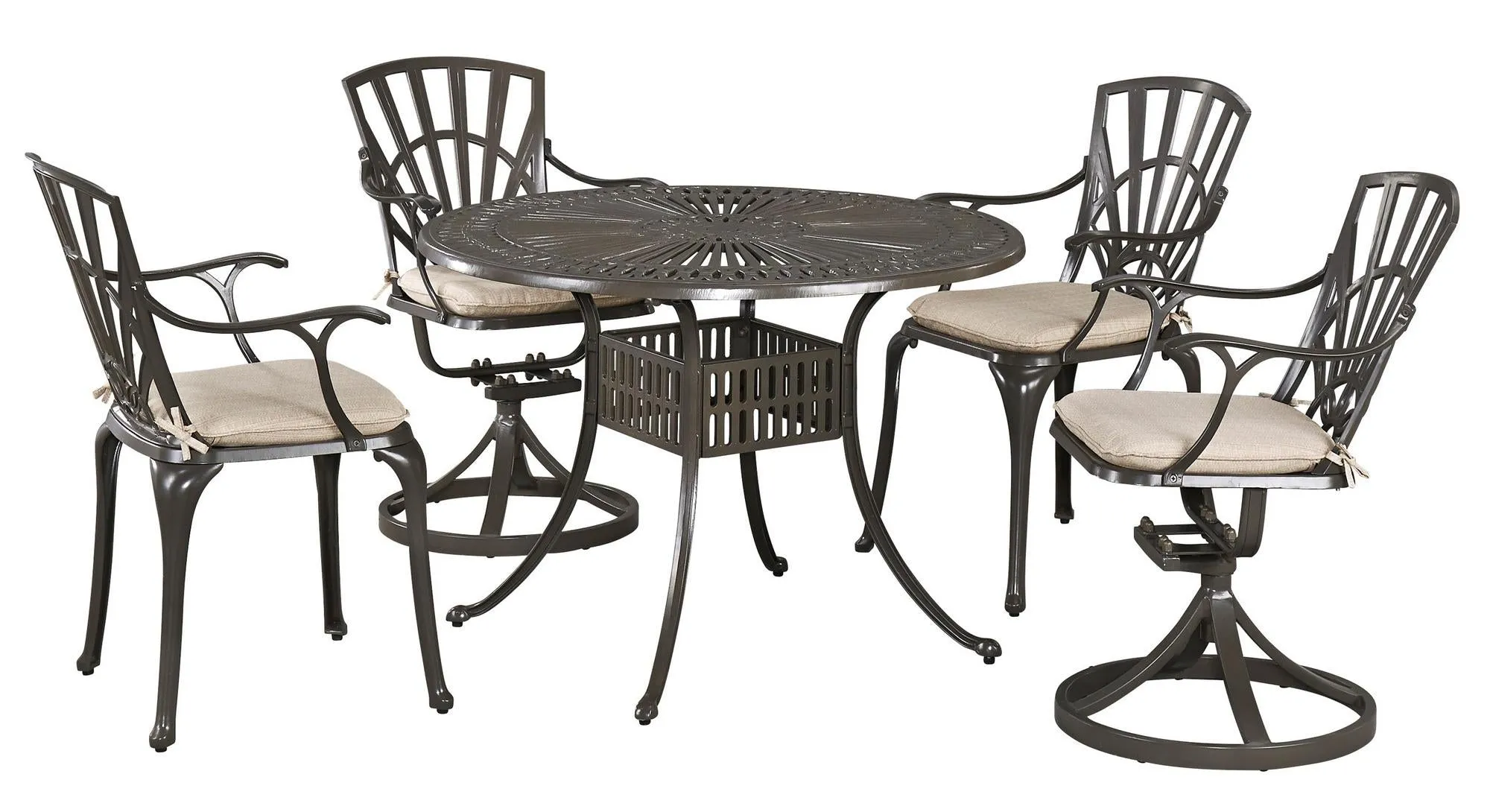 6661-3058C Grenada 5 Piece Outdoor Dining Set by homestyles