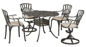 6661-3058C Grenada 5 Piece Outdoor Dining Set by homestyles