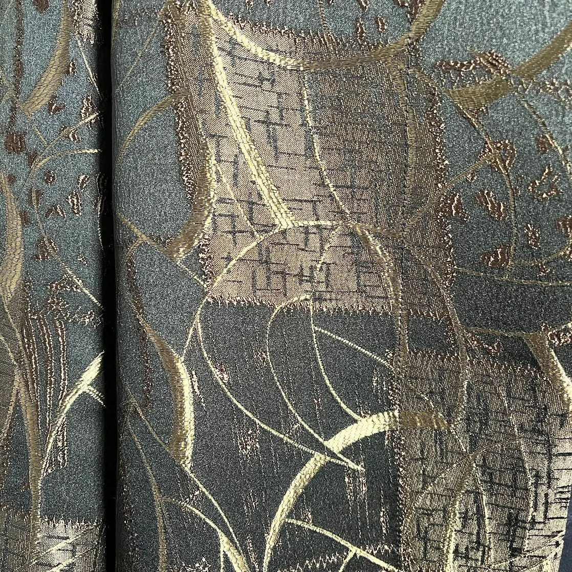Abbey Swing Coat - Golden bronze jacquard
