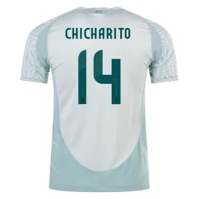 adidas Mens Mexico Authentic Chicharito Away Jersey 24/25 (Linen Green)