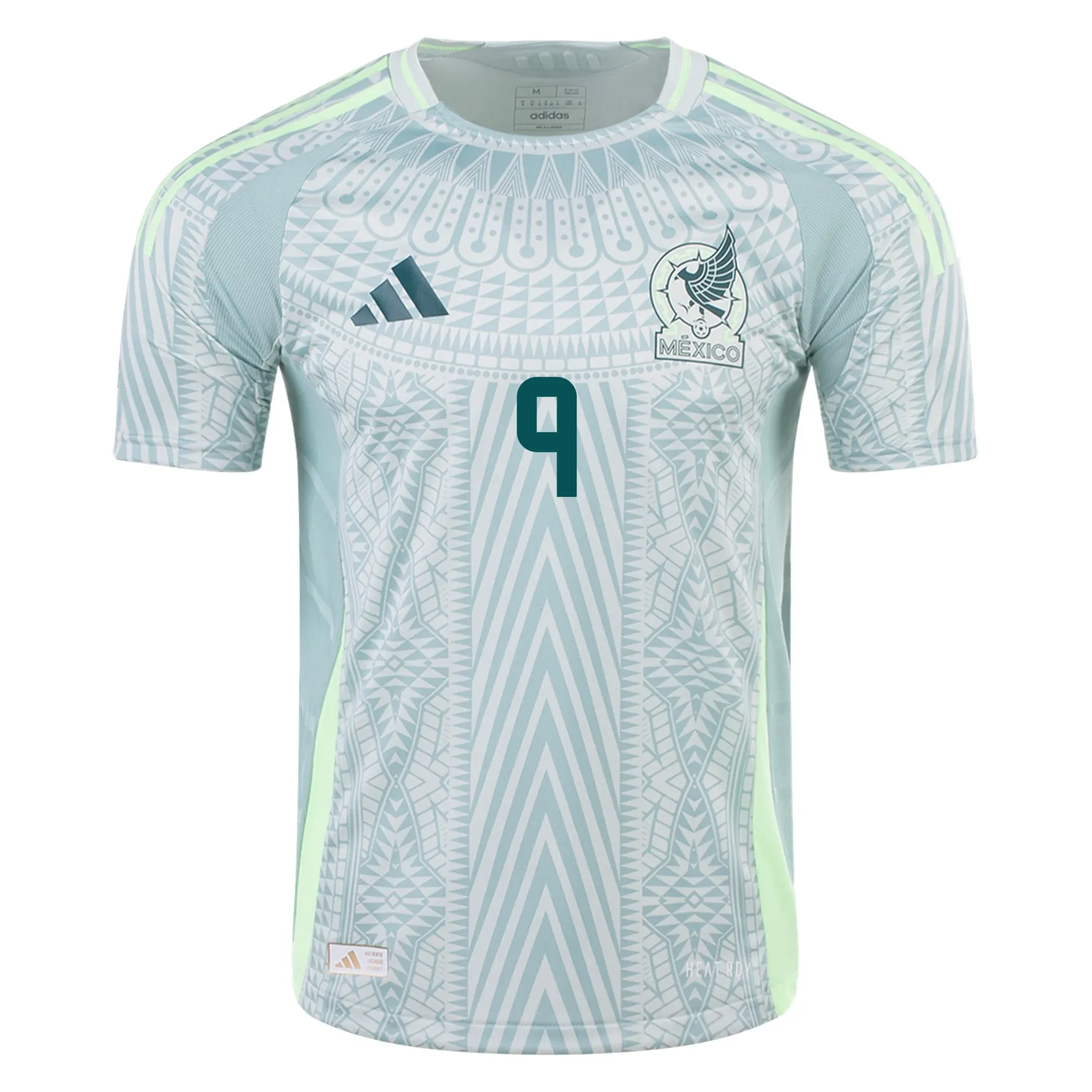 adidas Mens Mexico Authentic Raúl Jiménez Away Jersey 24/25 (Linen Green)
