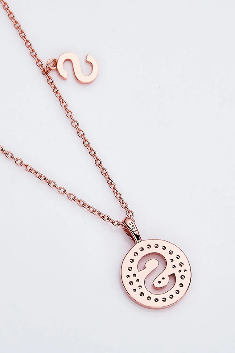Adored Moissanite K to T Pendant Necklace