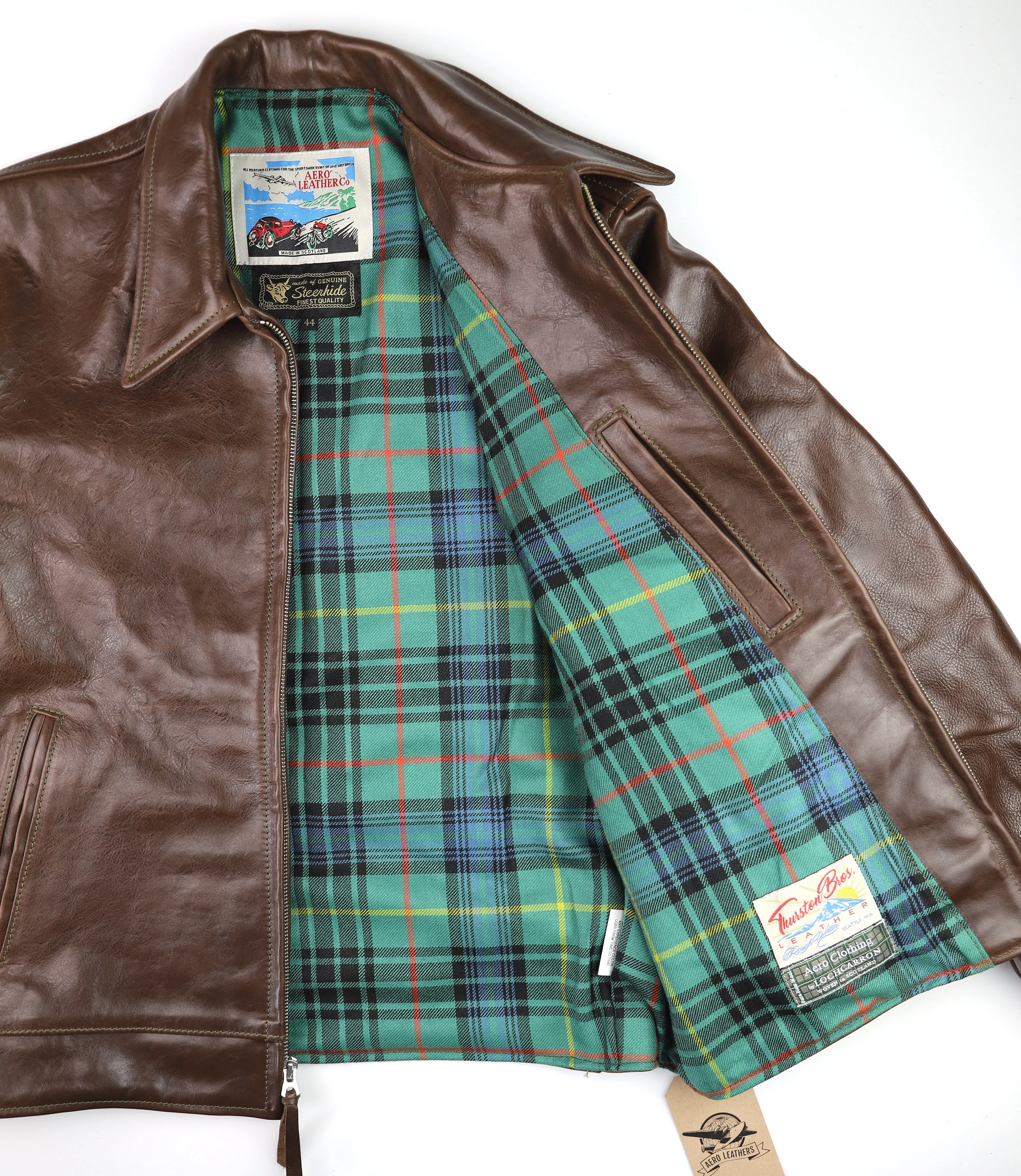 Aero Premier Highwayman, size 44, Chestnut Badalassi Cowhide