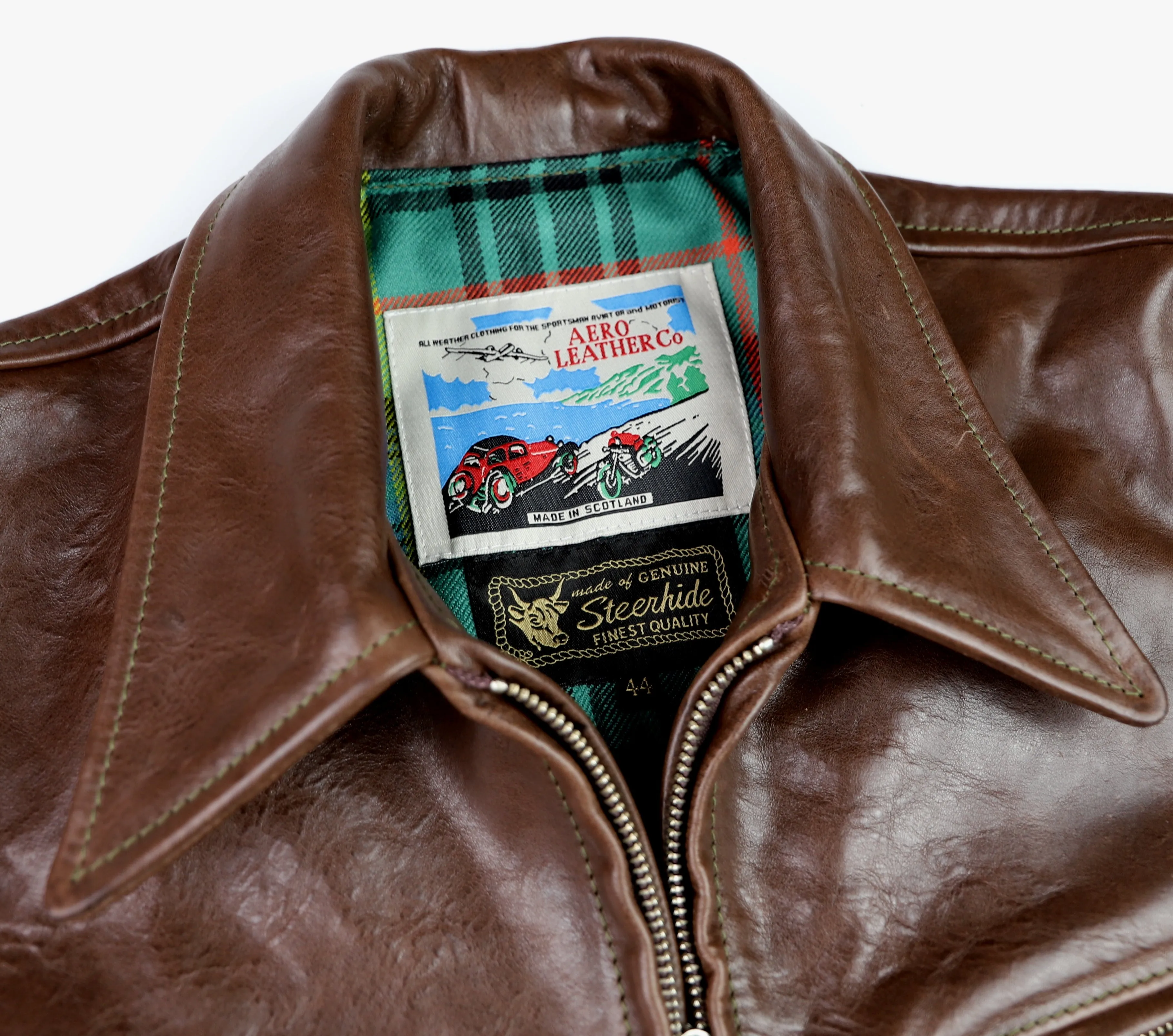 Aero Premier Highwayman, size 44, Chestnut Badalassi Cowhide