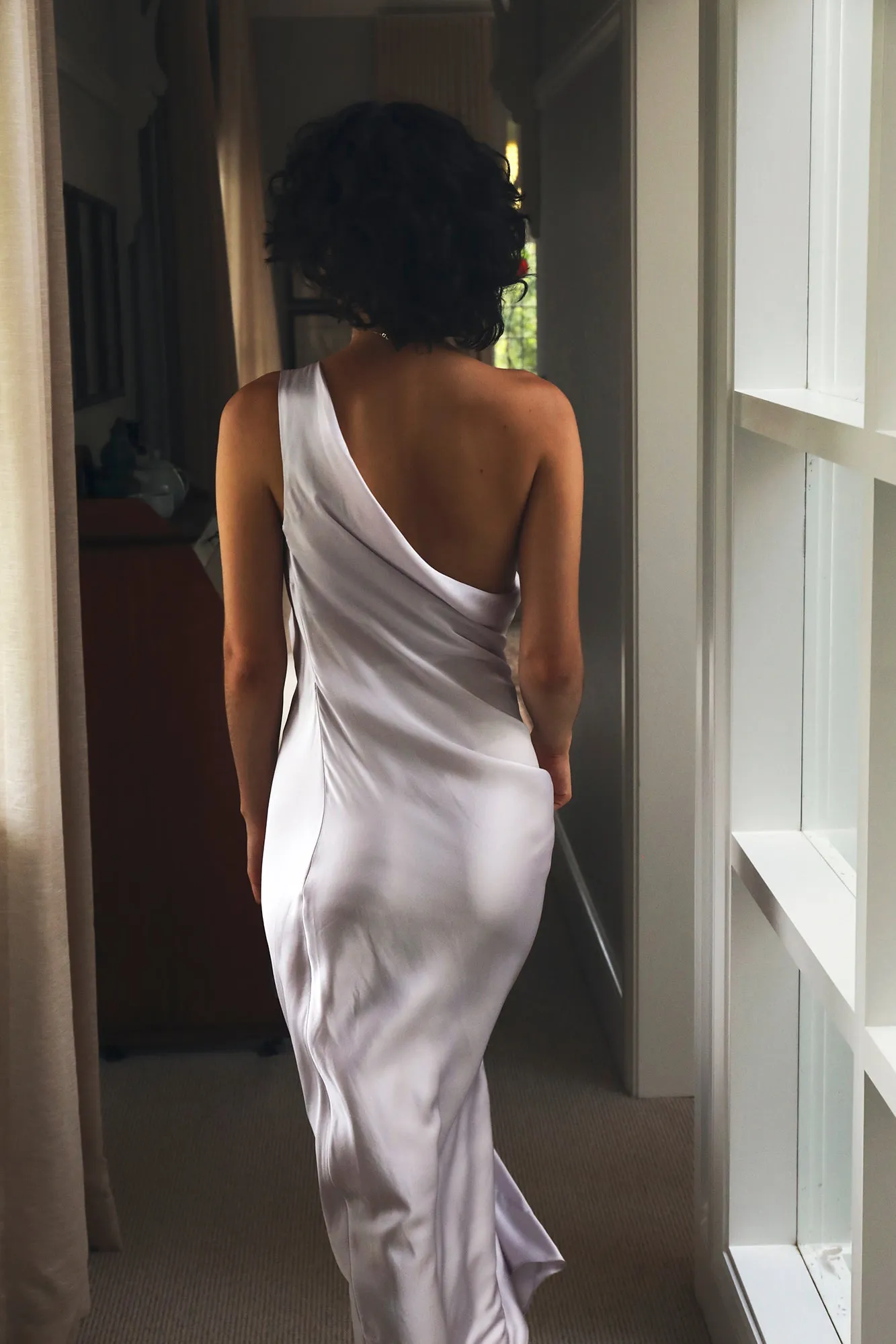 Asym Cowl Maxi Dress