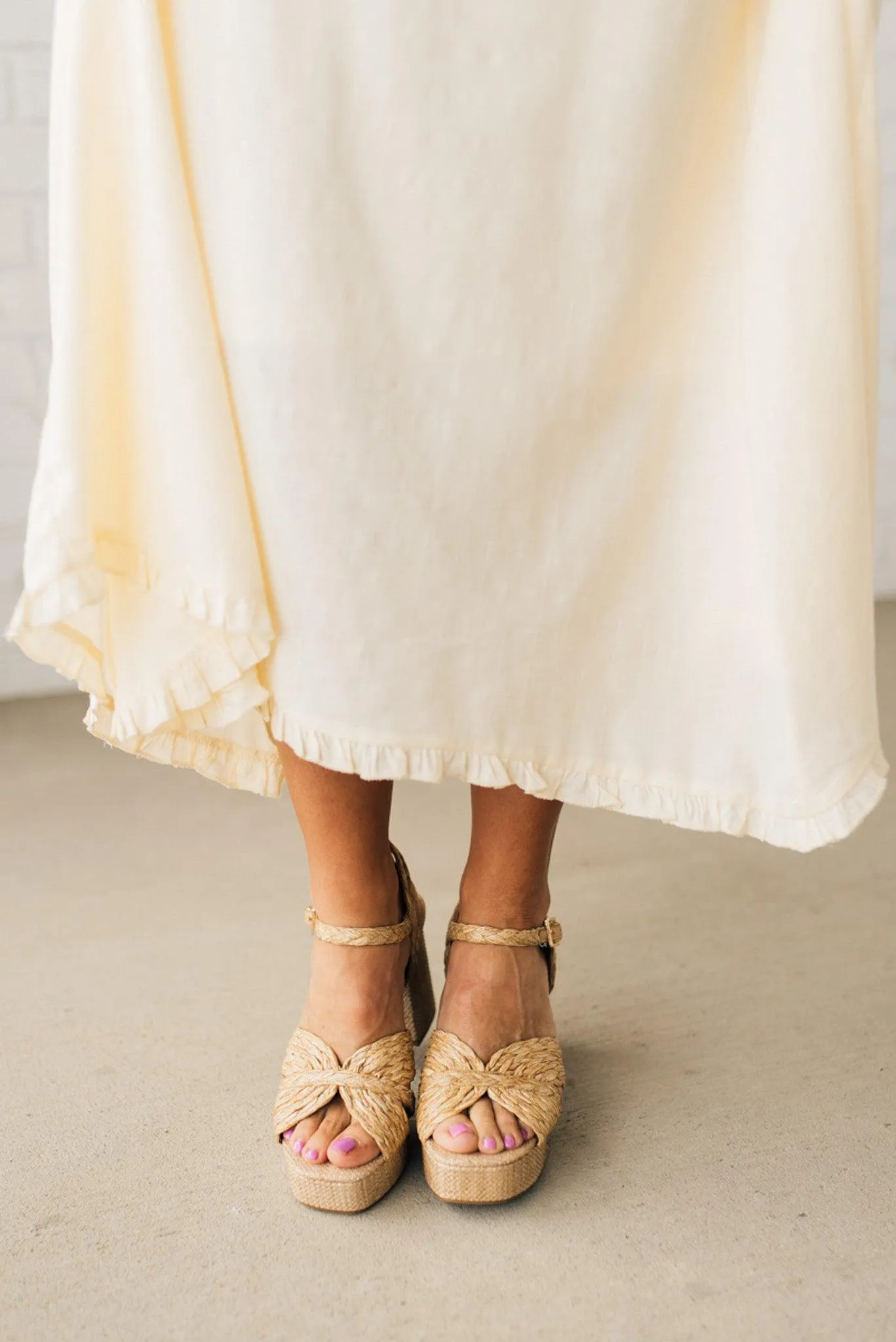 Ava Puff Sleeve Tie Front Dress