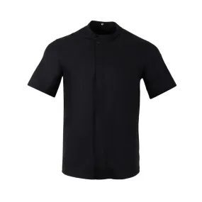 BA115-L Southside Harlem Short Sleeve Chef Jacket Black Size L