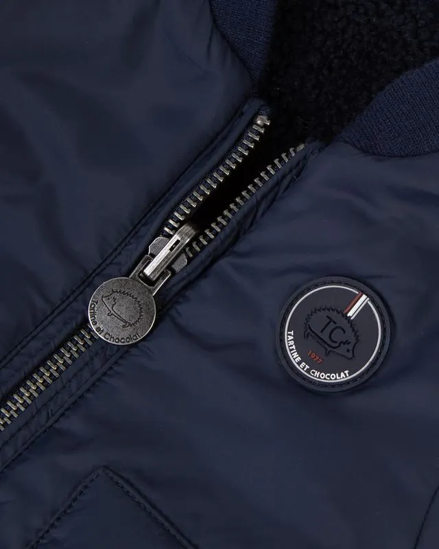 BABY GLOBE TROTTEUR REVERSIBLE JACKET BLOUSON1 - Marine
