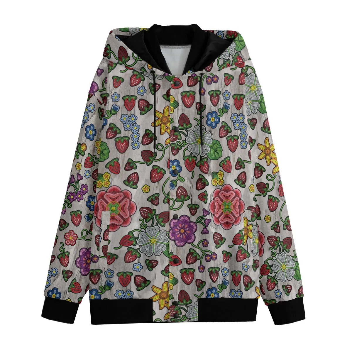 Berry Pop Bright Birch Men's Varsity Jacket