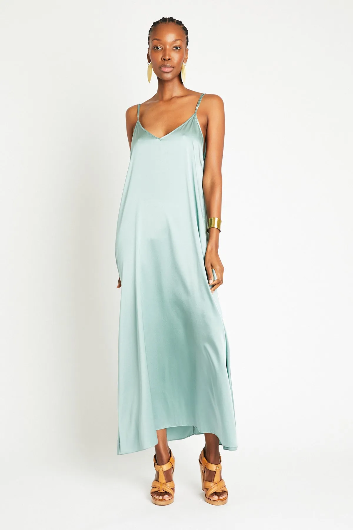   Beryll Julie Silk Maxi Dress | Mint