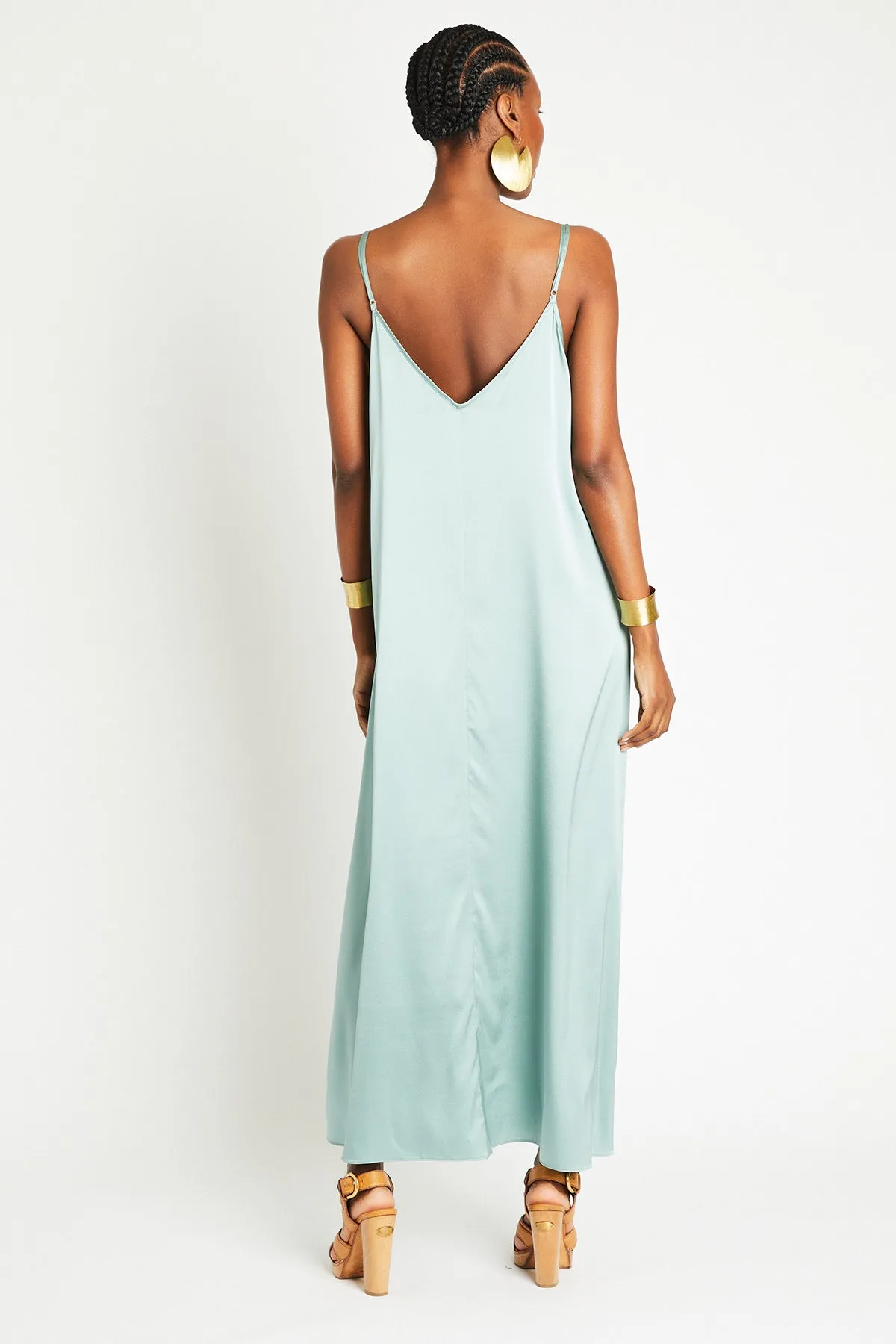   Beryll Julie Silk Maxi Dress | Mint