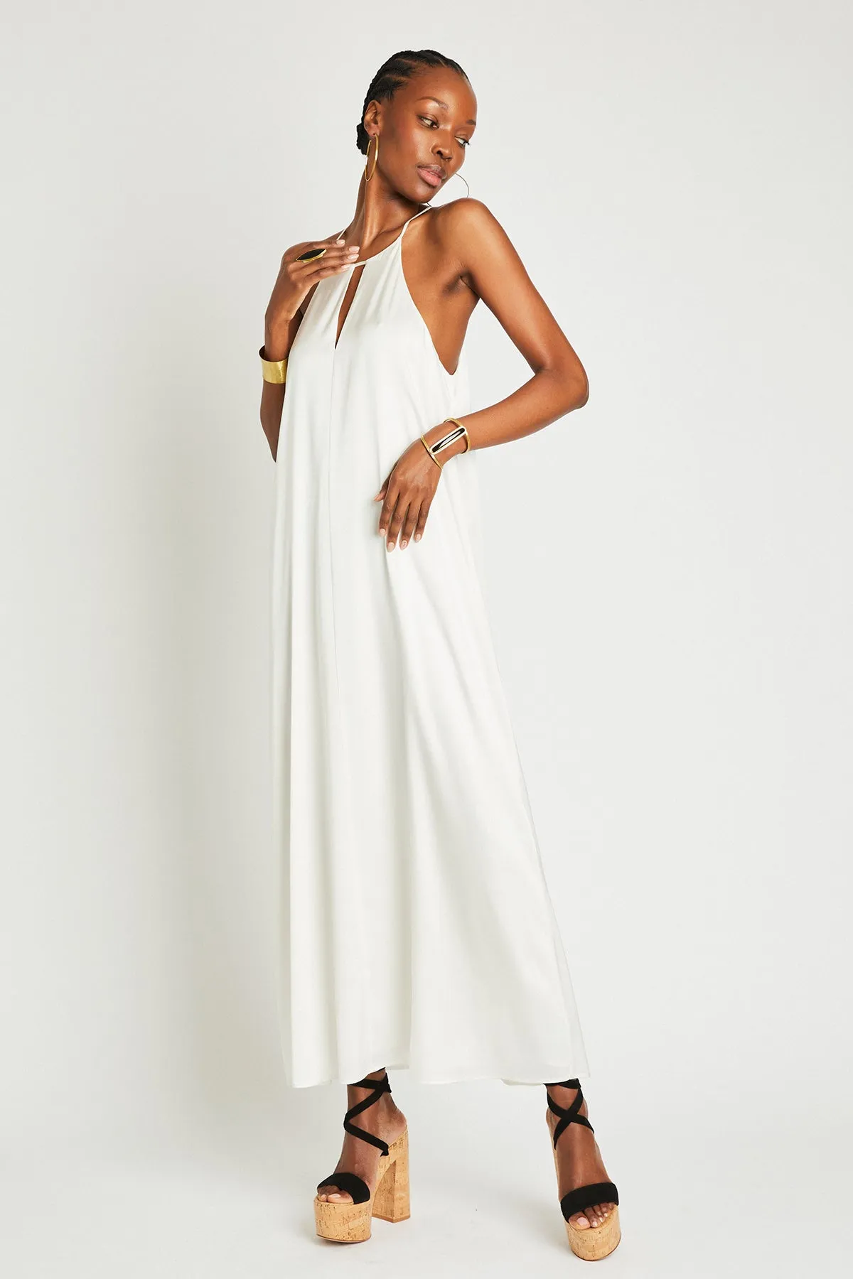   Beryll Sienna Silk Dress | Off-White