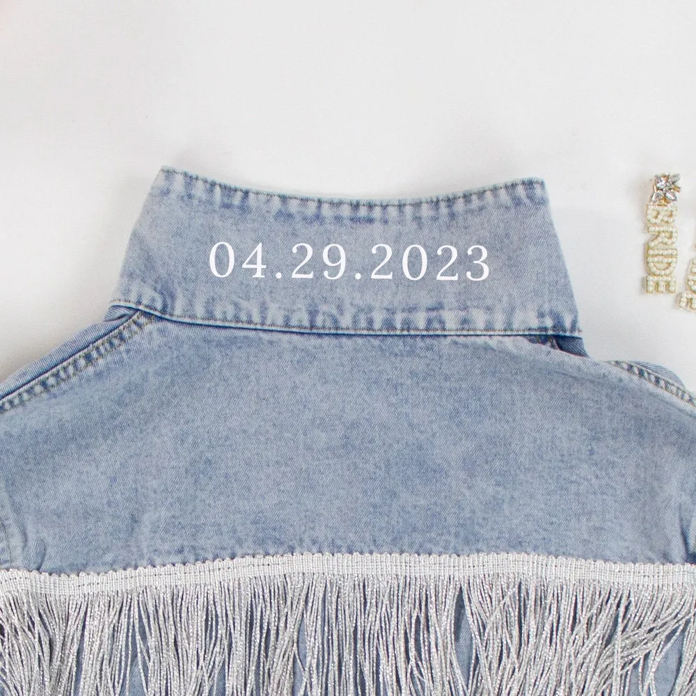 (Blue Fringe) Mrs Denim Jacket