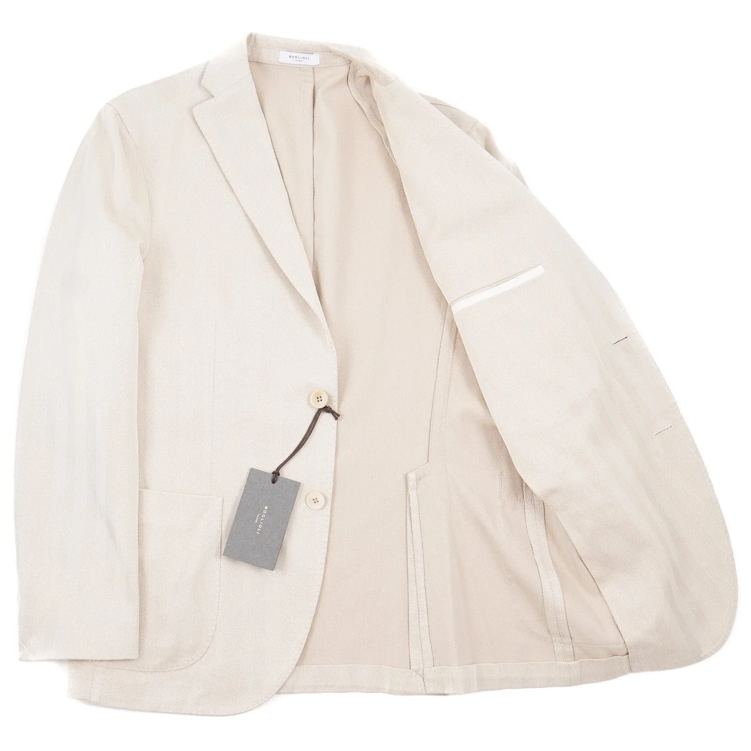 Boglioli Herringbone Cotton 'K Jacket'