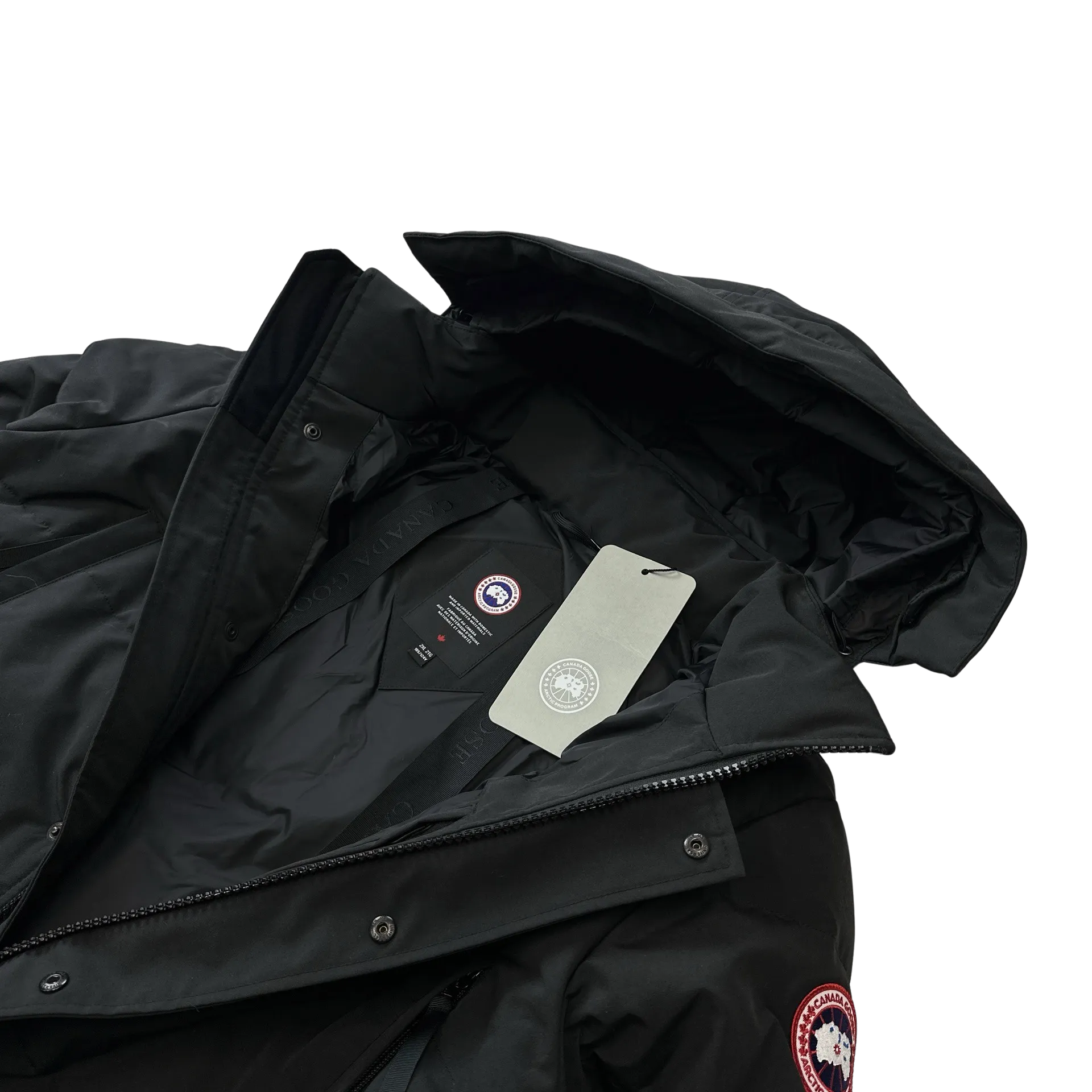 Canada Goose Black Wyndham Parka Jacket - XXL