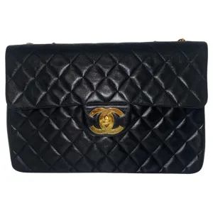 Chanel Lambskin Quilted XL Maxi Single Flap