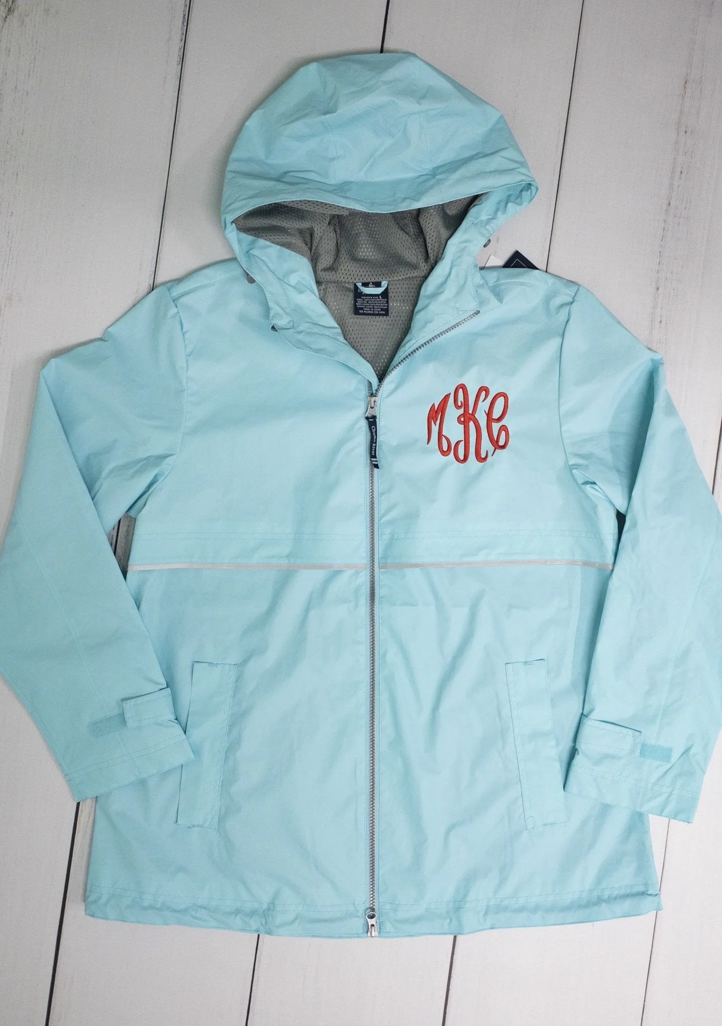 Charles River New Englander Rain Jacket, Aqua