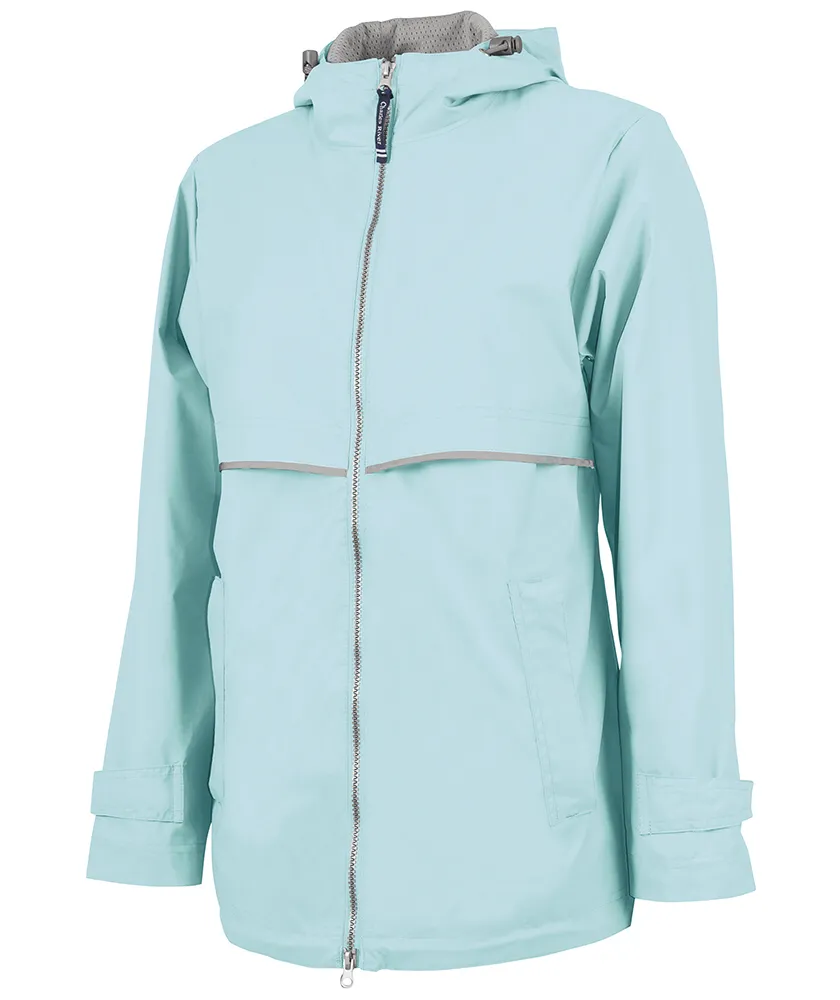 Charles River New Englander Rain Jacket, Aqua