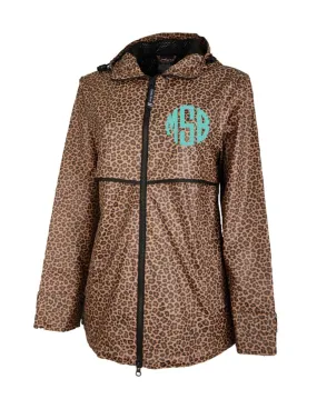 Charles River New Englander Rain Jacket, Leopard