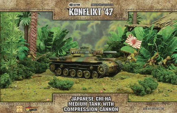 Chi-Ha medium tank with compression turret