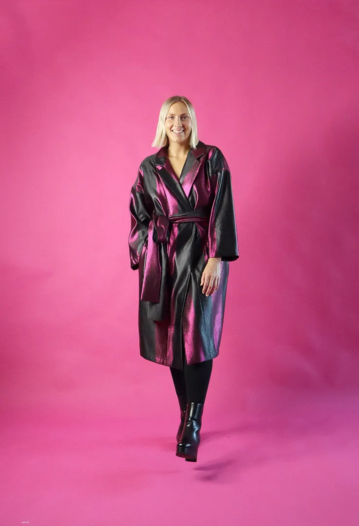Coat Dress Pink Stripe