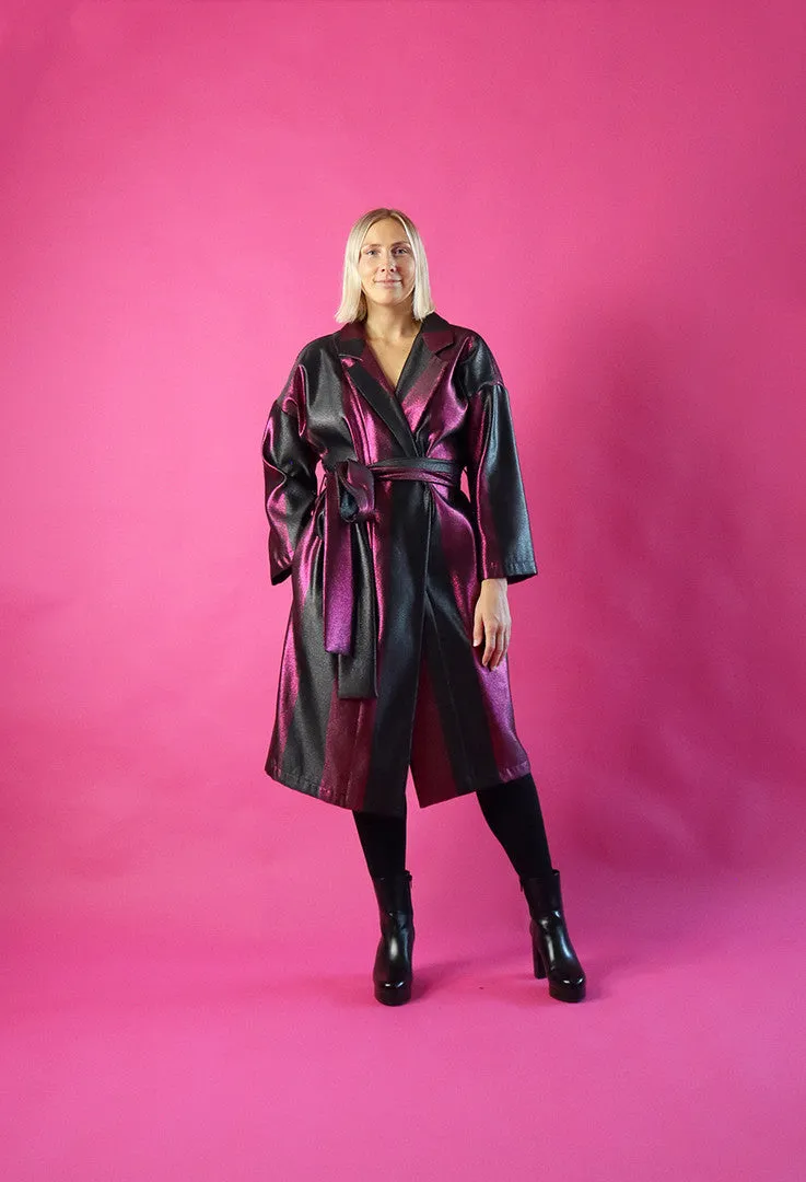 Coat Dress Pink Stripe