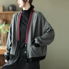 Cotton Women Winter Coats, Long Sleeve Ladies Coat, Loose Spring Coat