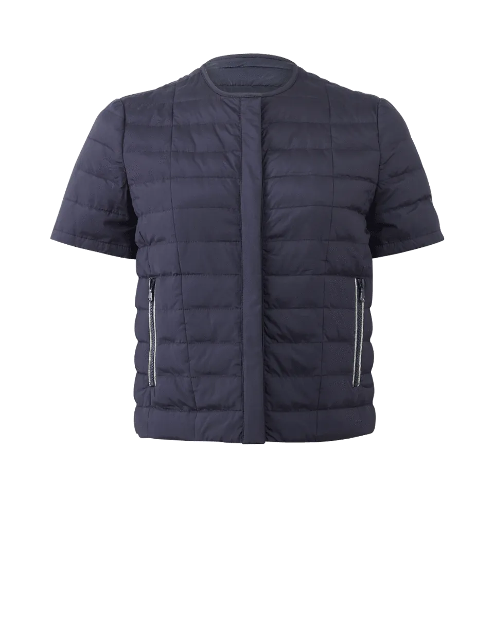 Crop Puffer Techno Jacket