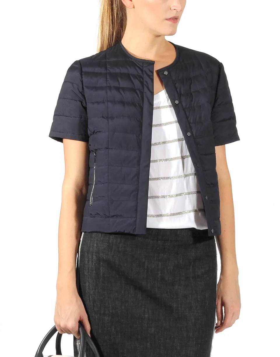 Crop Puffer Techno Jacket