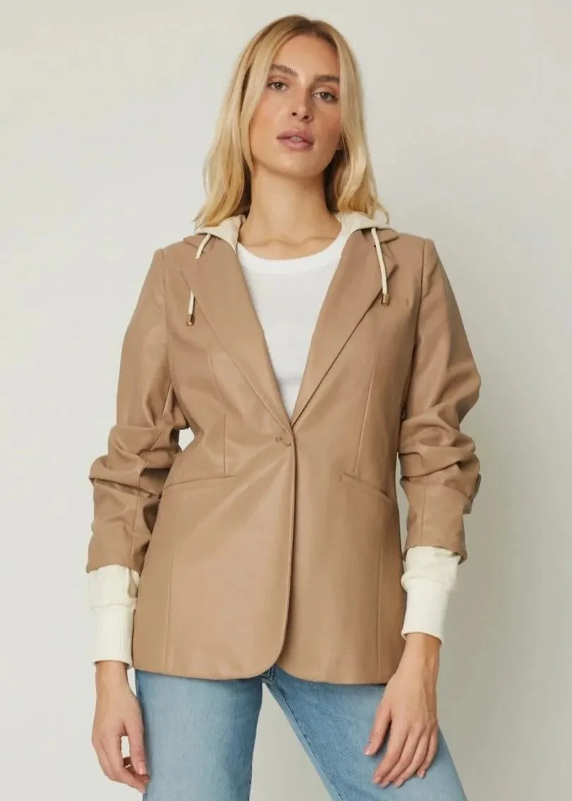 Denise Faux Leather Jacket