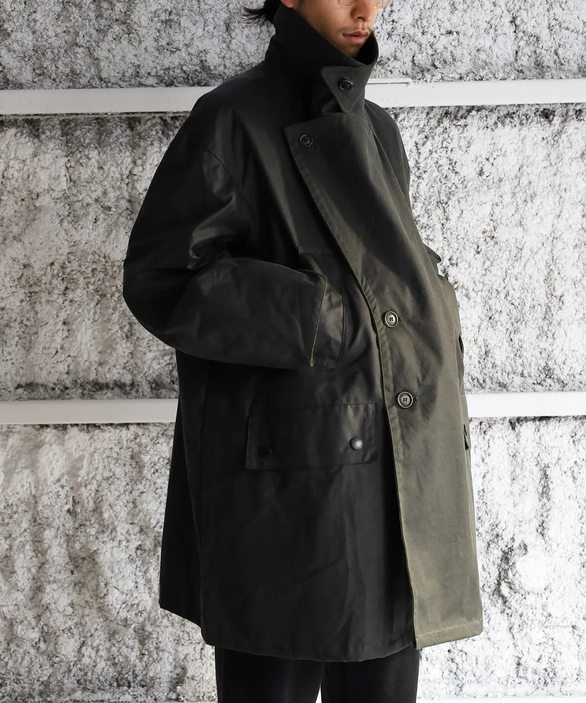 DOUBLE BREASTED HALF COAT - JOHN PARTRIDGE