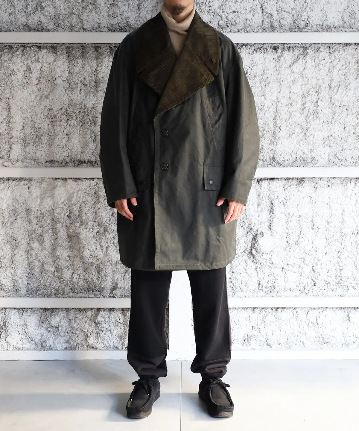 DOUBLE BREASTED HALF COAT - JOHN PARTRIDGE