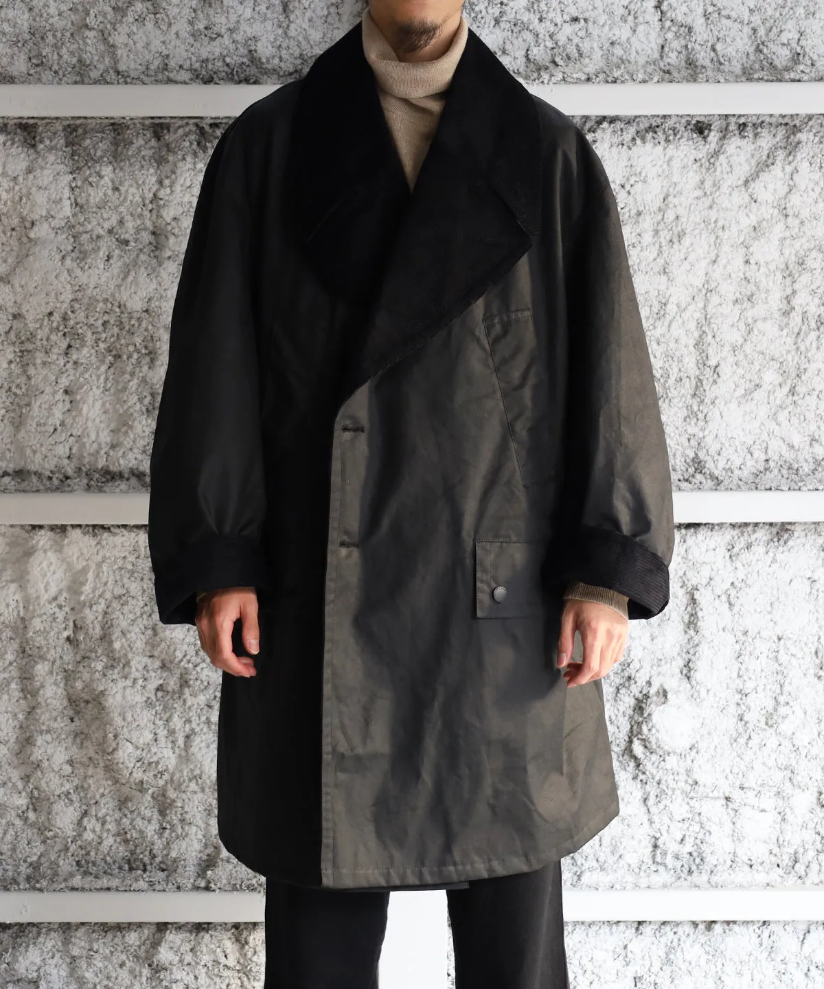 DOUBLE BREASTED HALF COAT - JOHN PARTRIDGE