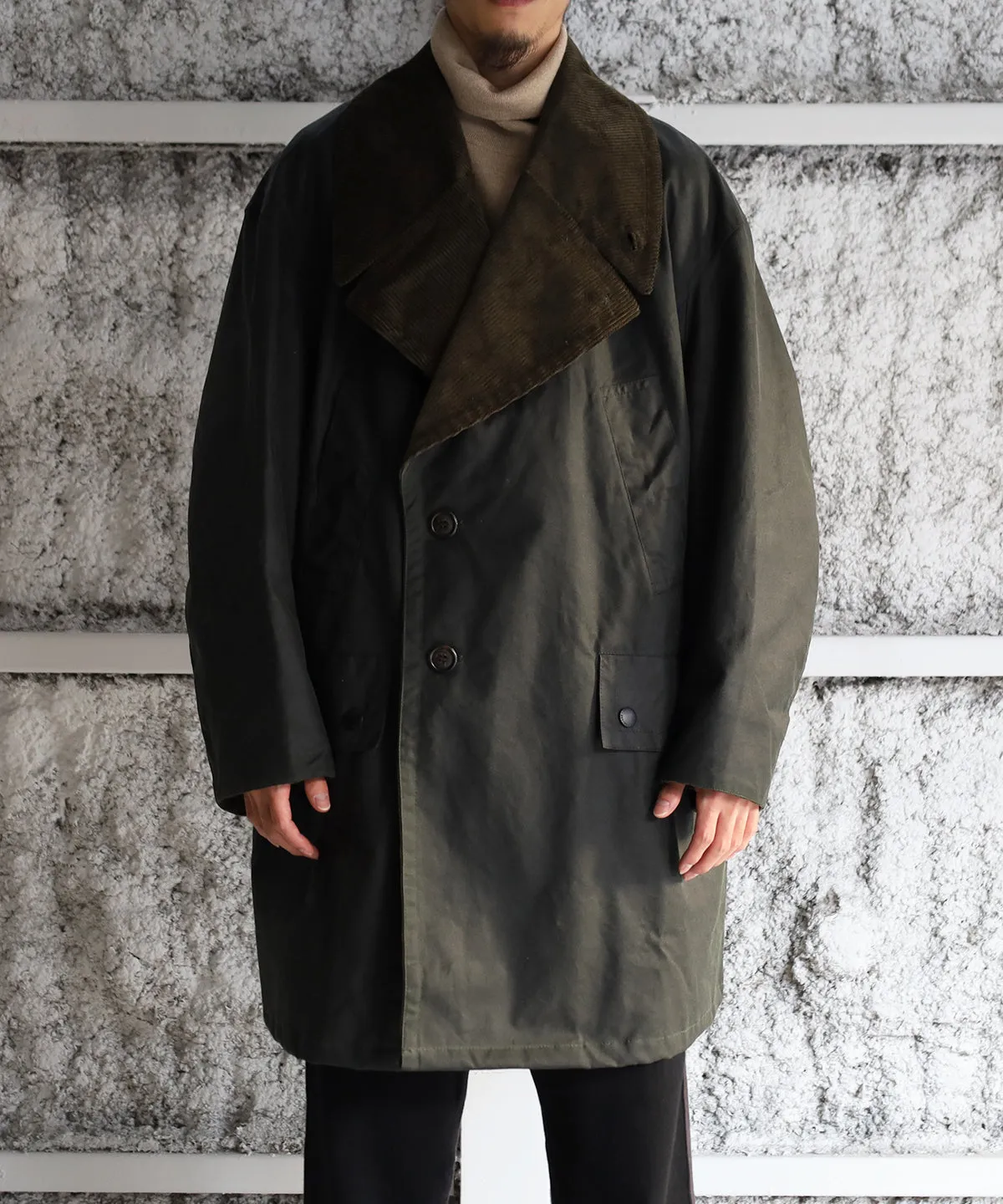 DOUBLE BREASTED HALF COAT - JOHN PARTRIDGE