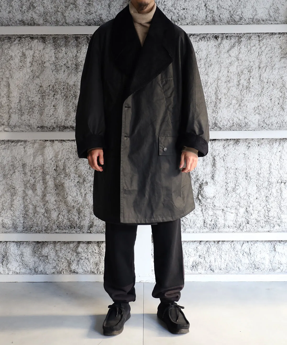 DOUBLE BREASTED HALF COAT - JOHN PARTRIDGE