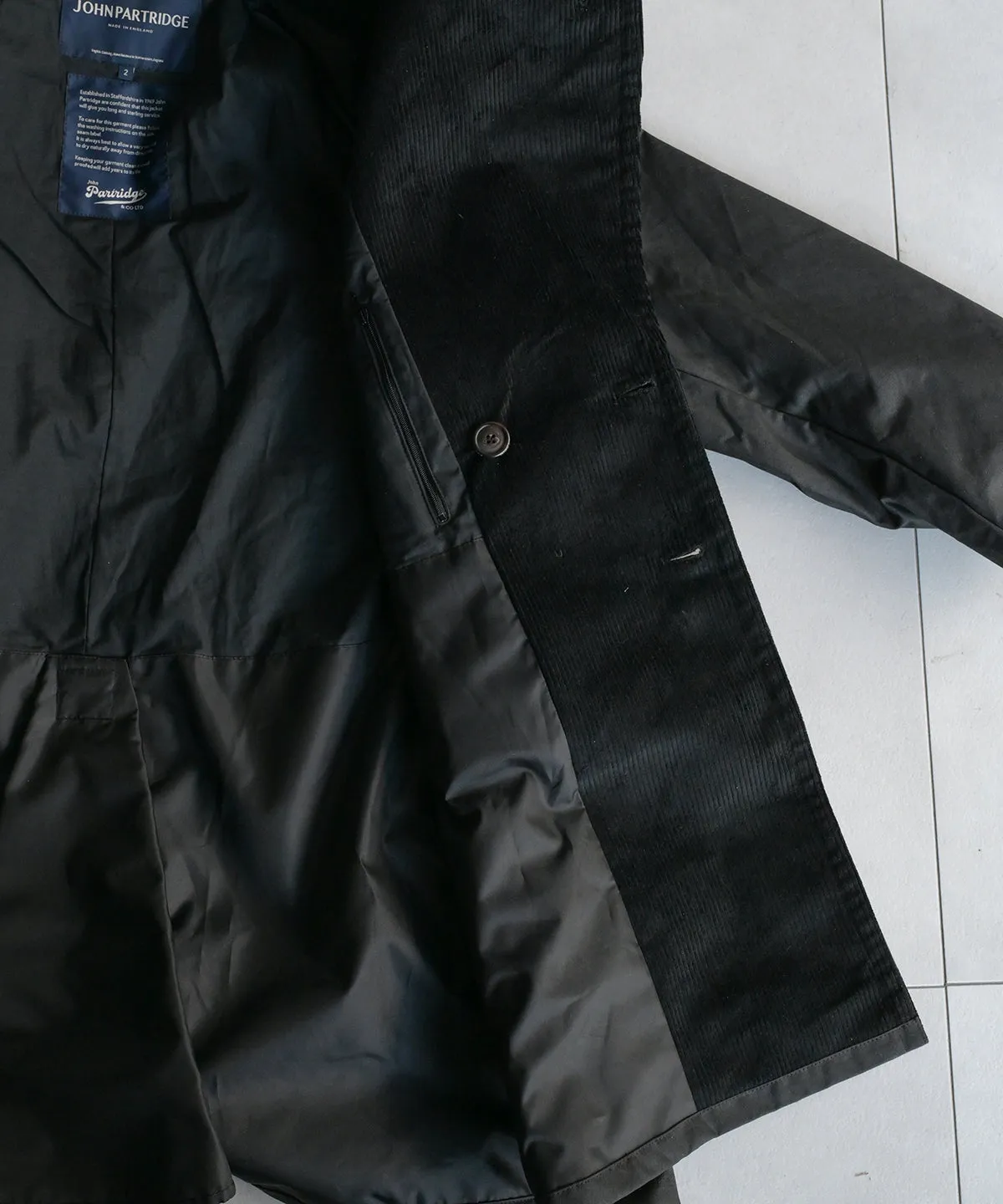 DOUBLE BREASTED HALF COAT - JOHN PARTRIDGE
