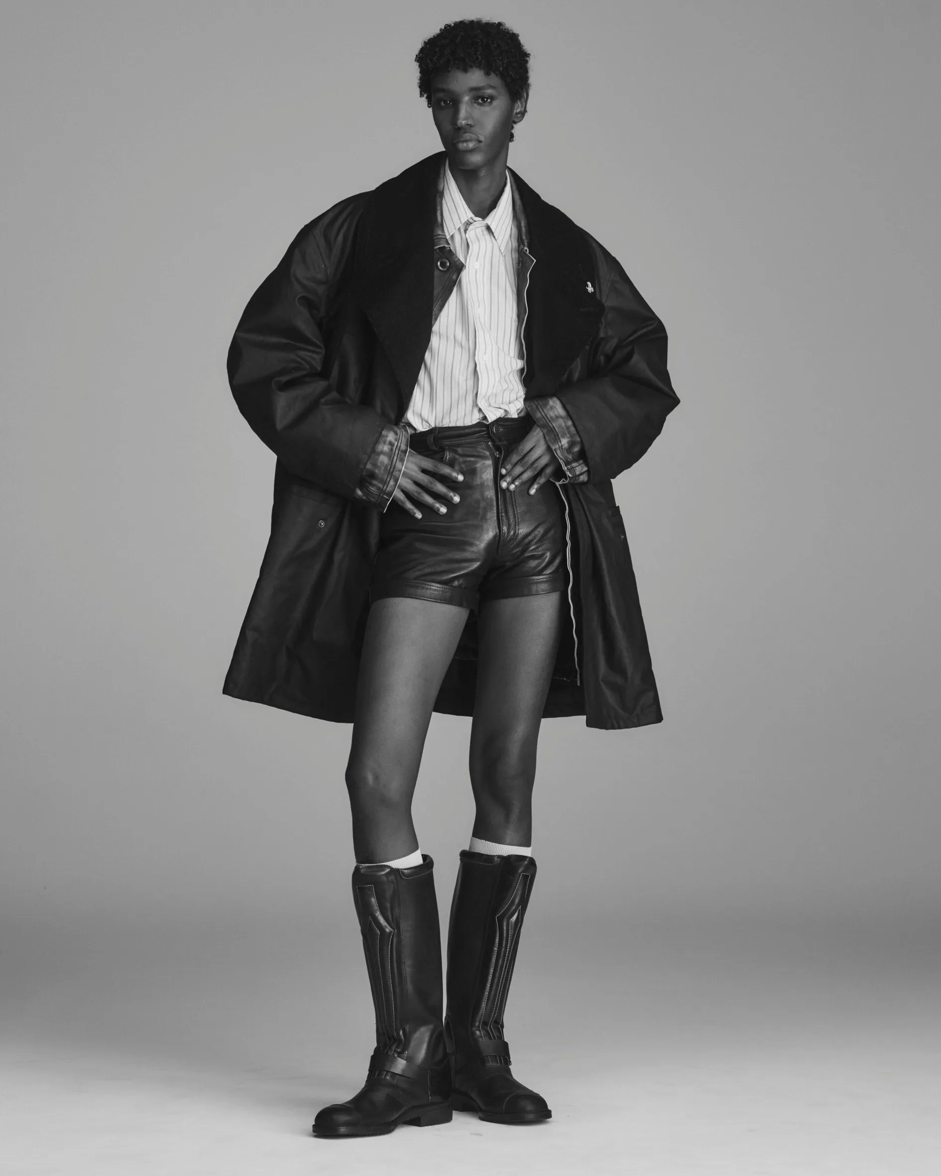 DOUBLE BREASTED HALF COAT - JOHN PARTRIDGE