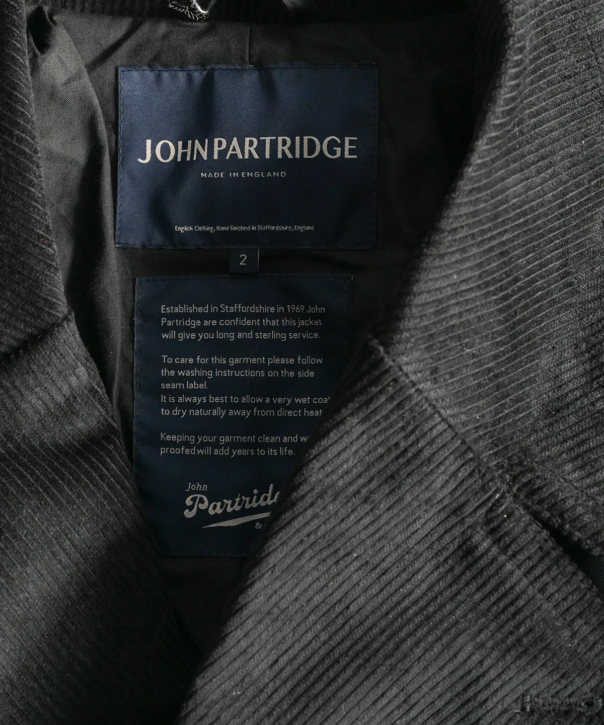 DOUBLE BREASTED HALF COAT - JOHN PARTRIDGE