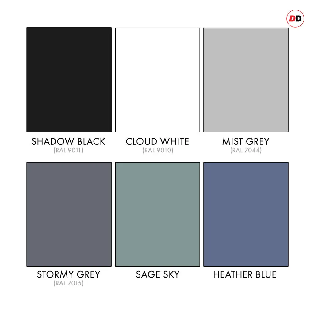 EasiKit Internal Door and Frame Kit - Brooklyn 4 Panel Solid Wood Internal Door - Premium Primed - Colour Options