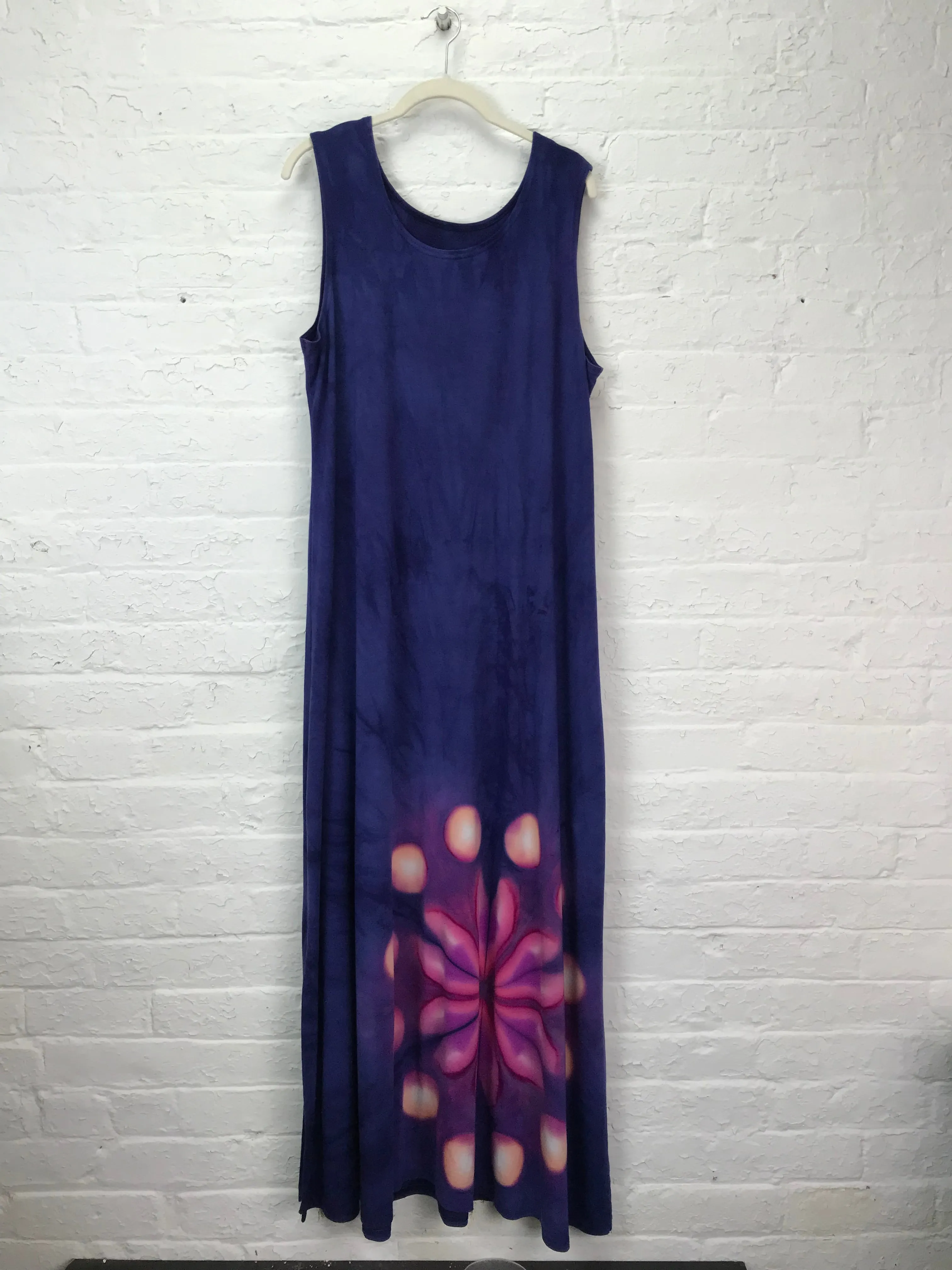 Eileen Maxi Tank Dress in African Whirlygig Daisy