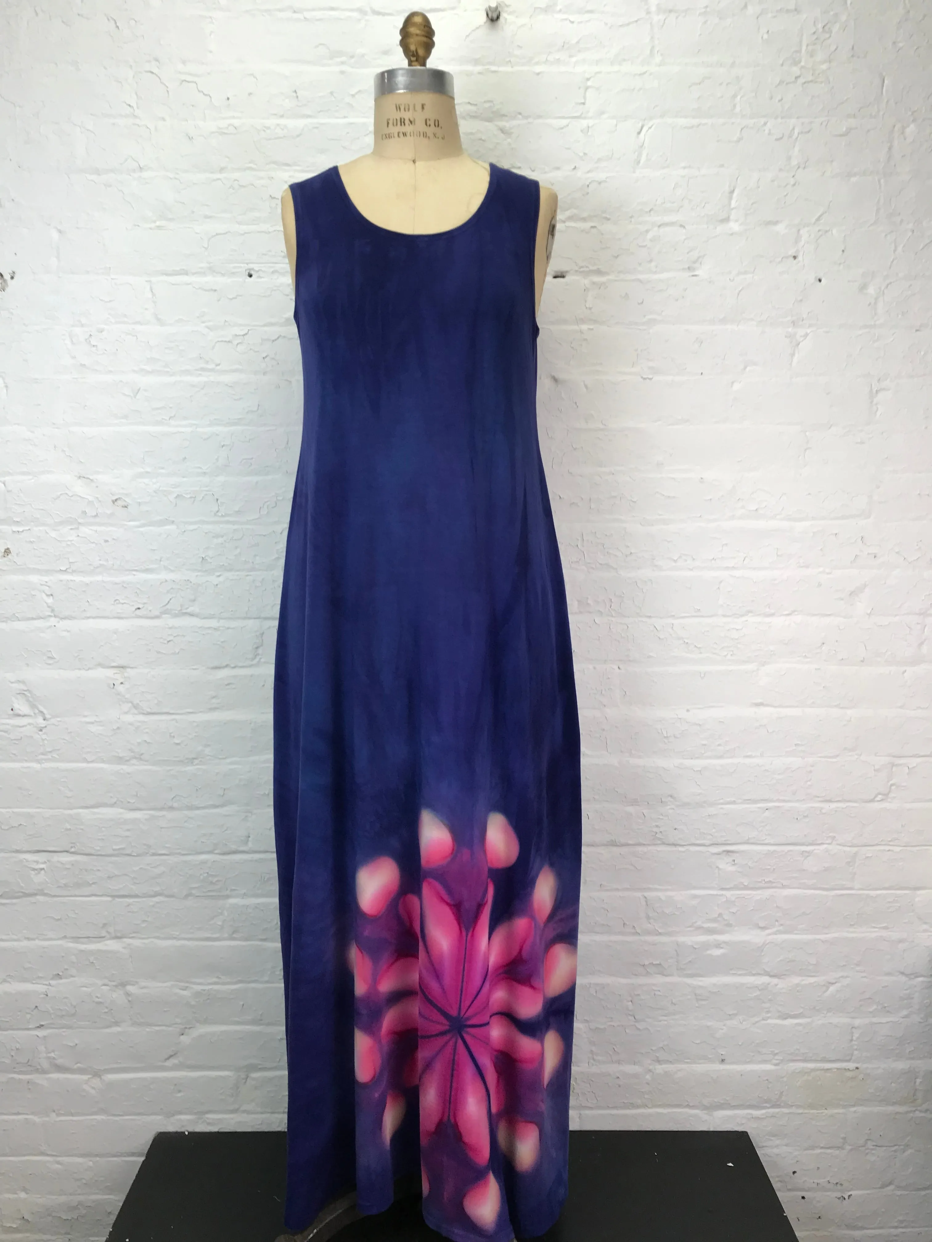 Eileen Maxi Tank Dress in African Whirlygig Daisy