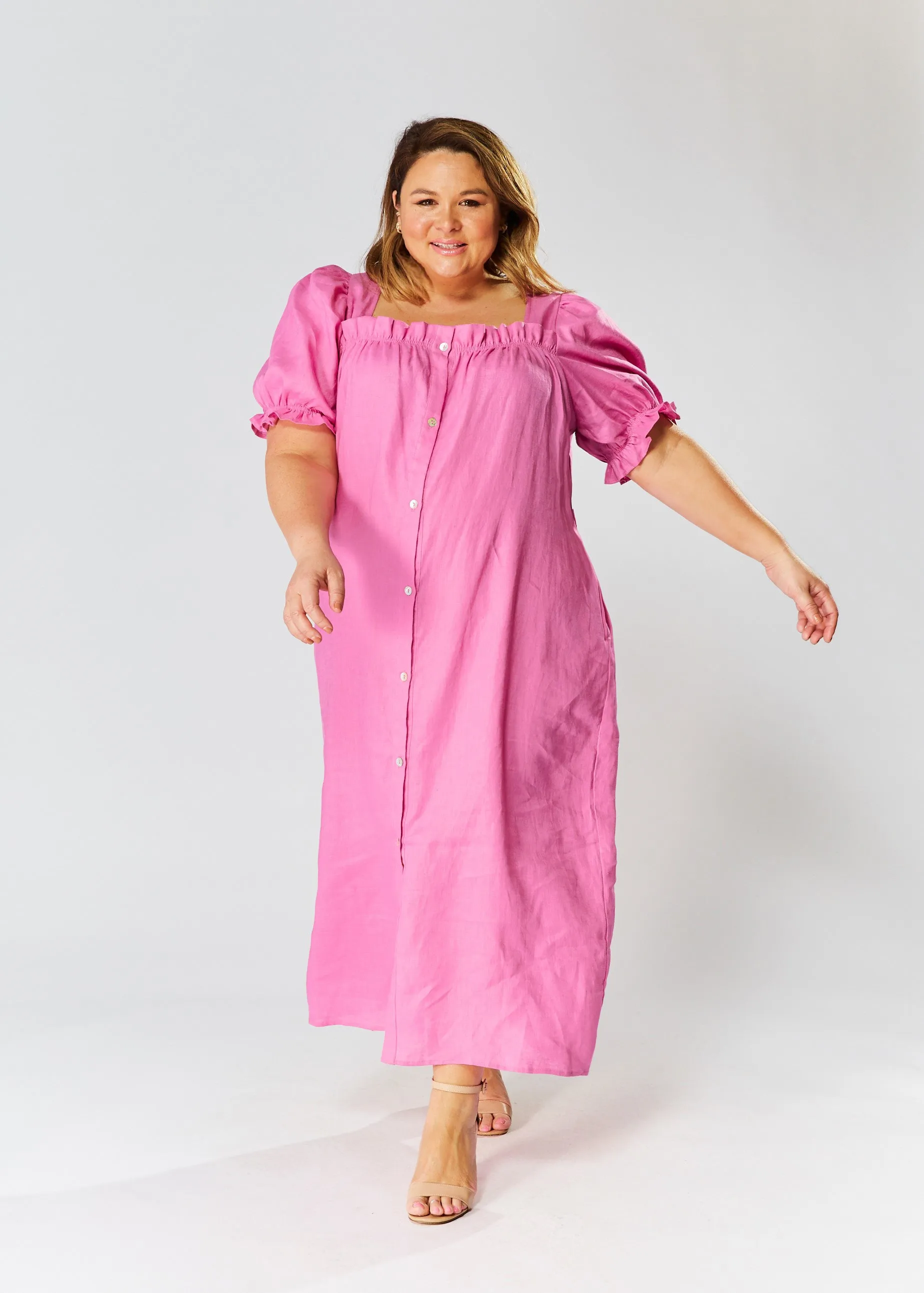 Elka Dress - Deep Pink