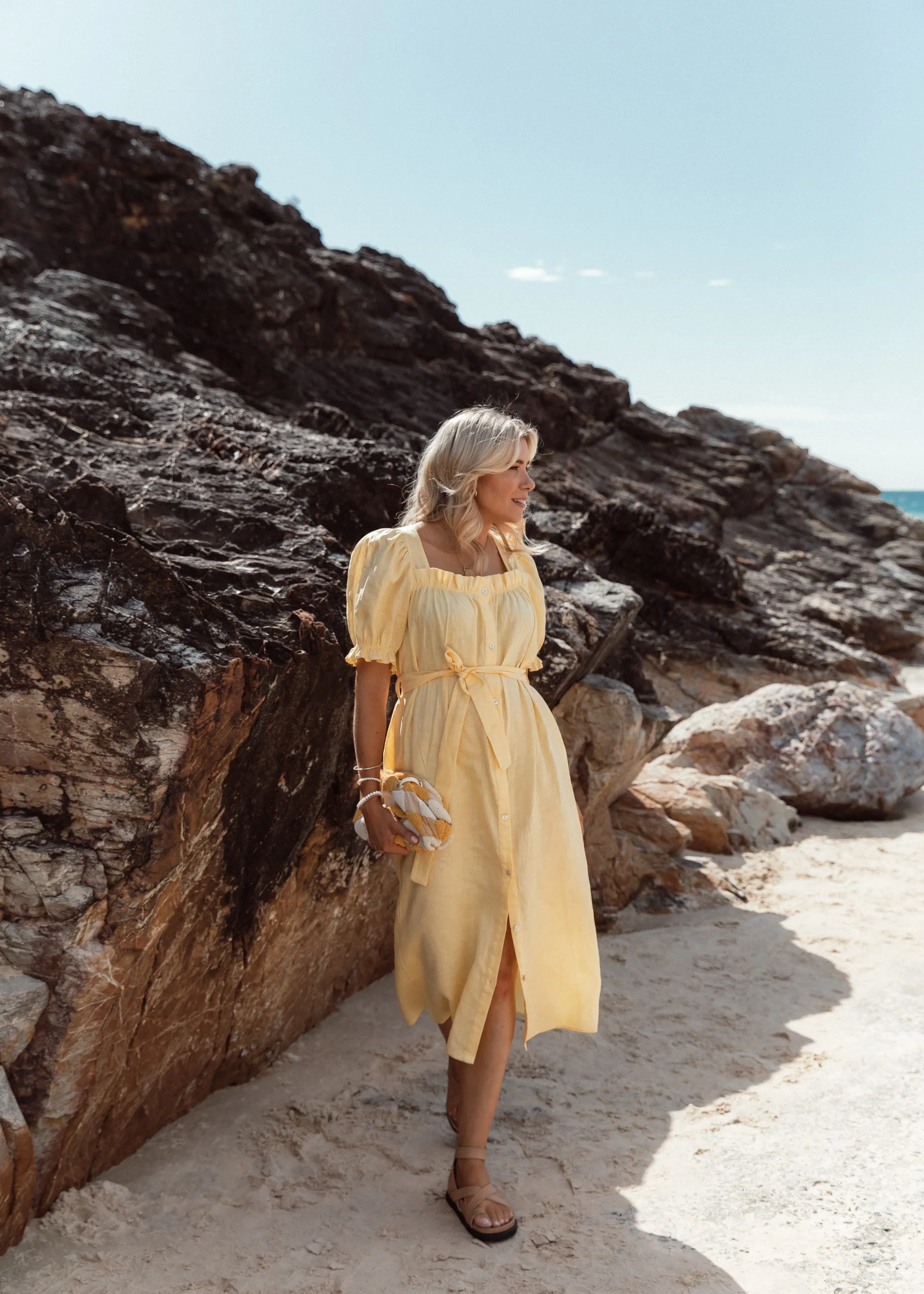 Elka Dress - Lemon