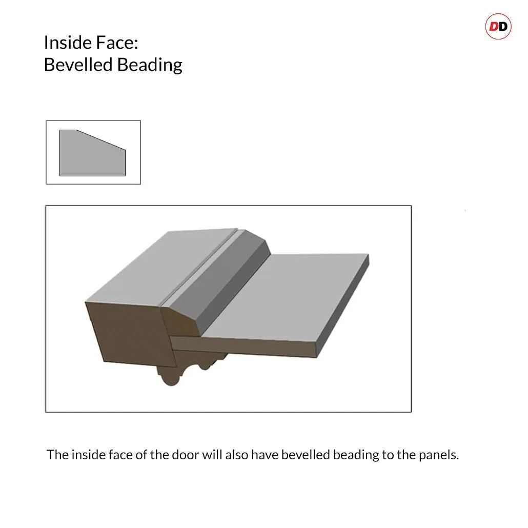 Exterior Ailsa Made to Measure 6 Panel Front Door - 57mm Thick - Six Colour Options