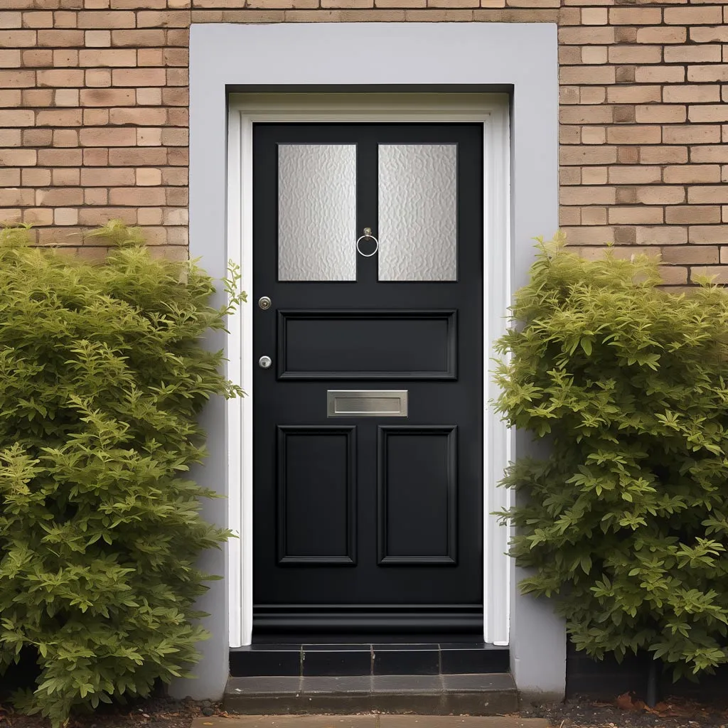 Exterior Arran Made to Measure Front Door - 57mm Thick - Six Colour Options - Toughened Double Glazing - 2 Pane