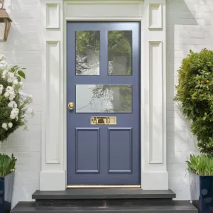 Exterior Arran Made to Measure Front Door - 57mm Thick - Six Colour Options - Toughened Double Glazing - 3 Pane
