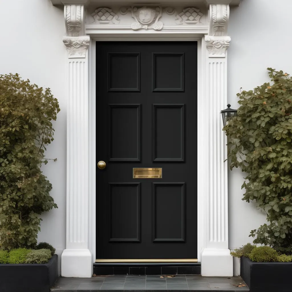 Exterior Colonial Made to Measure 6 Panel Front Door - 45mm Thick - Six Colour Options